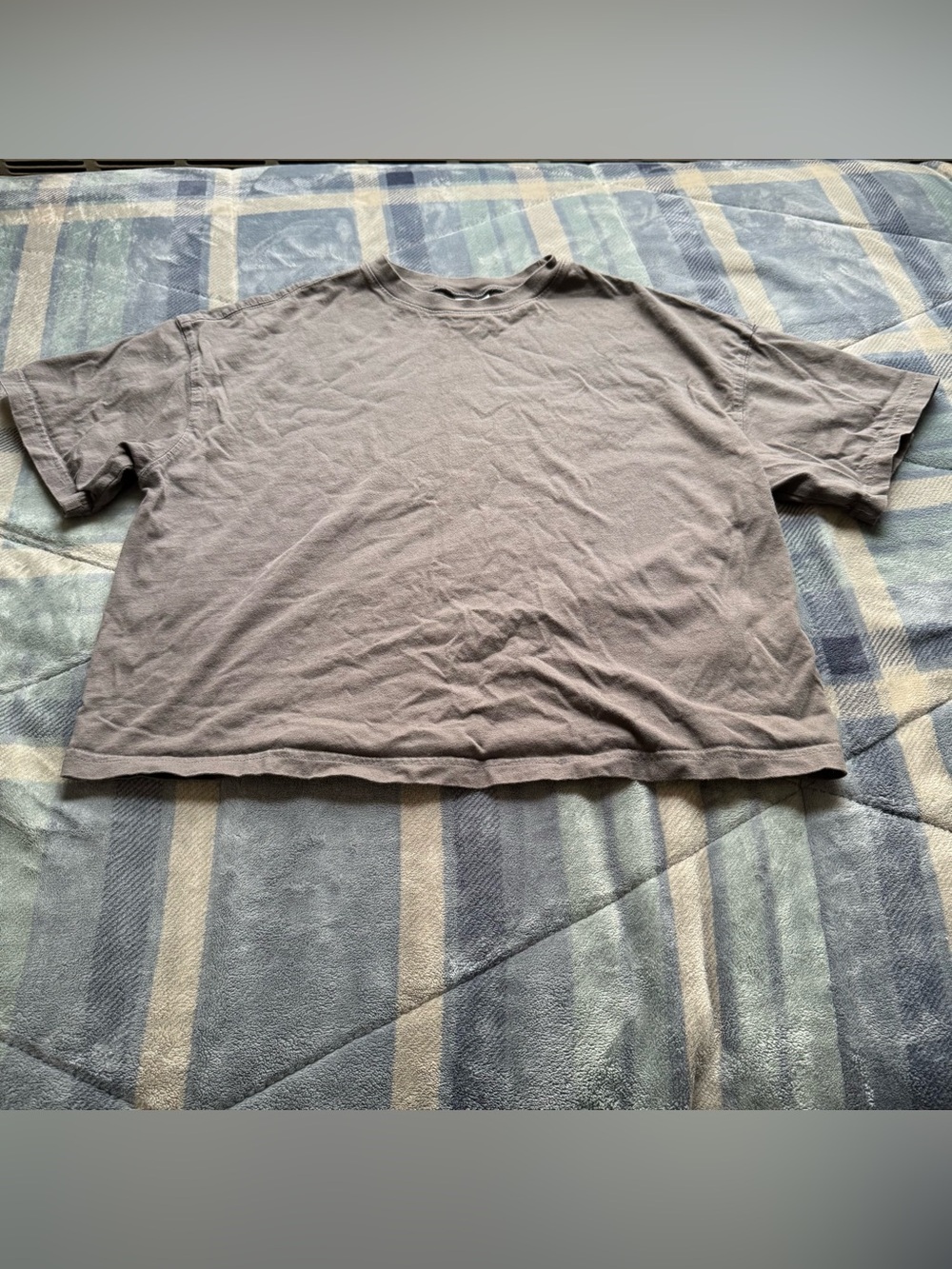 H&M Women's Short Sleeve Crew Tee - Light Grey